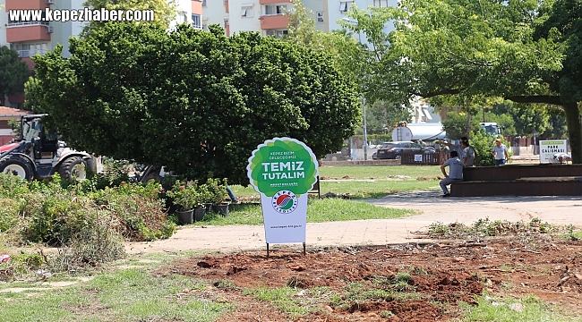 Kepez'de Parklara Çevre Bilinci Tabelaları