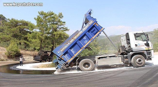 Manavgat'ta Grup Yolu Asfaltlandı